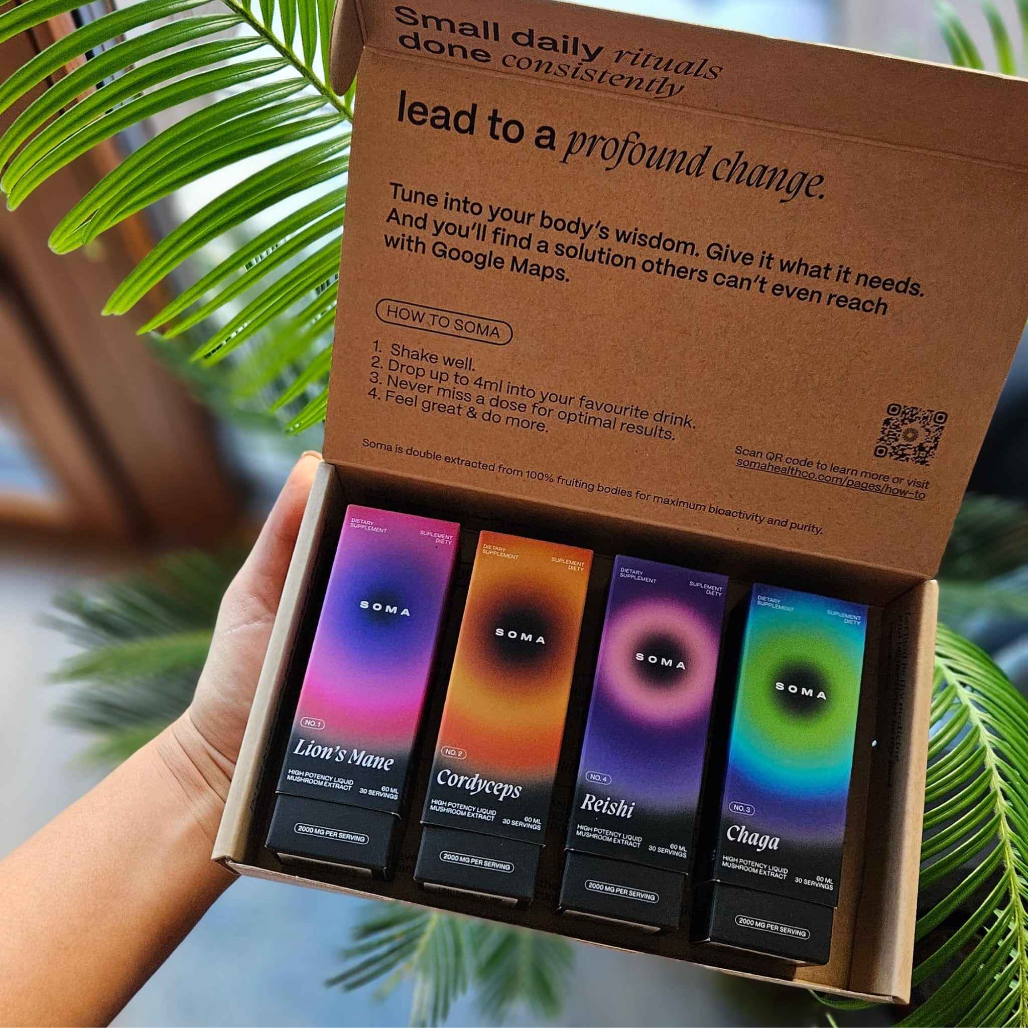 SOMA Biohacker Set – gwarancja 100 dni, bezpieczne połączenie grzybów
