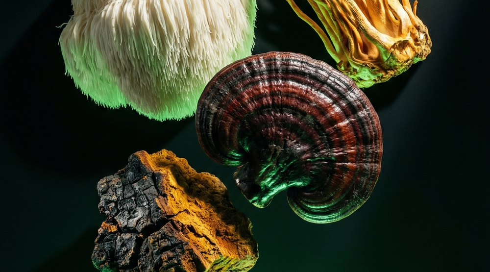 Najlepsze suplementy dla biohackerów w Polsce 2026 — cztery grzyby funkcjonalne SOMA