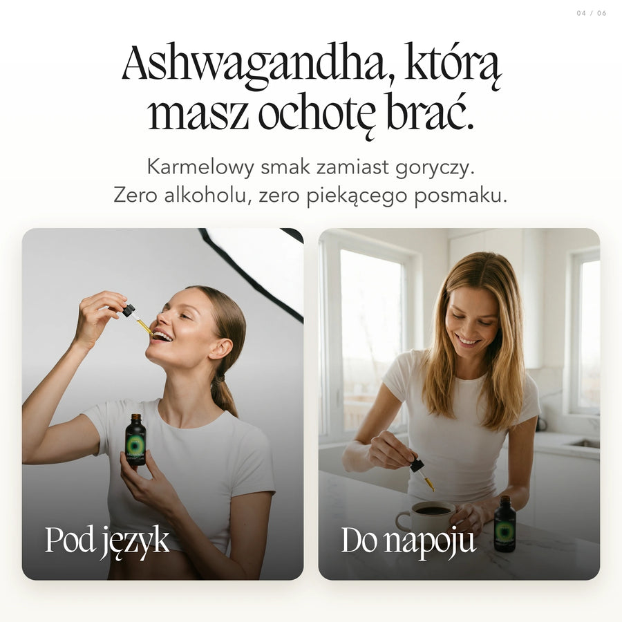 Ashwagandha KSM-66 SOMA — 100-dniowa gwarancja satysfakcji Polska