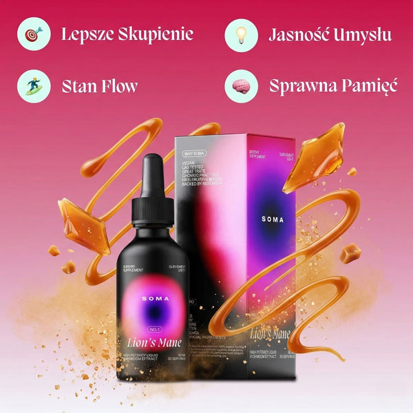 Lions Mane (Soplówka jeżowata) – Płynny Ekstrakt