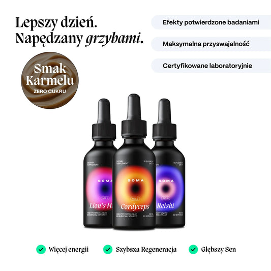 Zestaw Sportowy - Lion's Mane + Cordyceps + Reishi